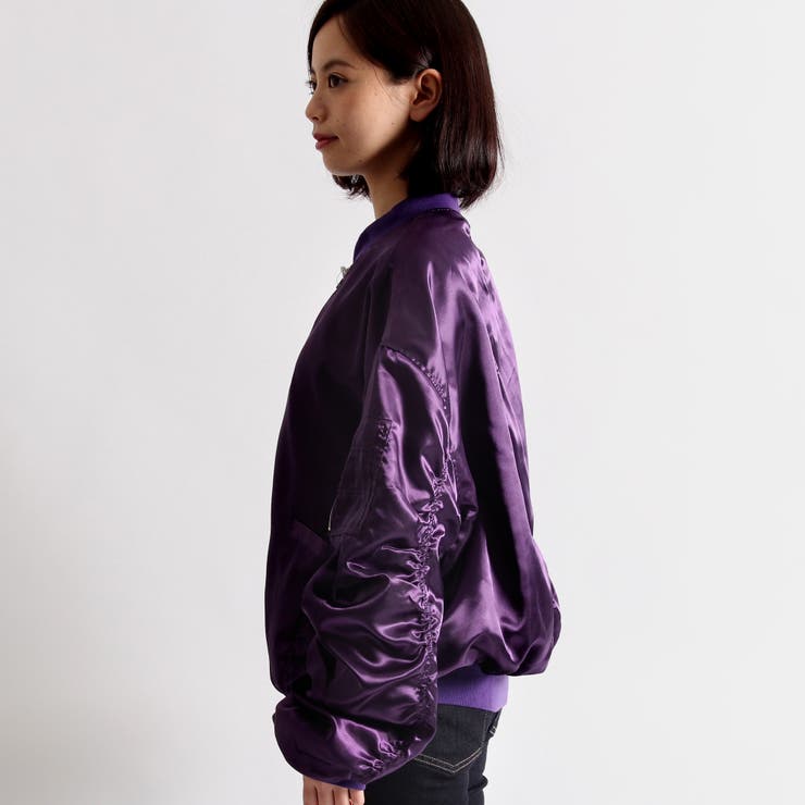 WC】ビッグサテンブルゾン[品番：WG010018447]｜WEGO【WOMEN