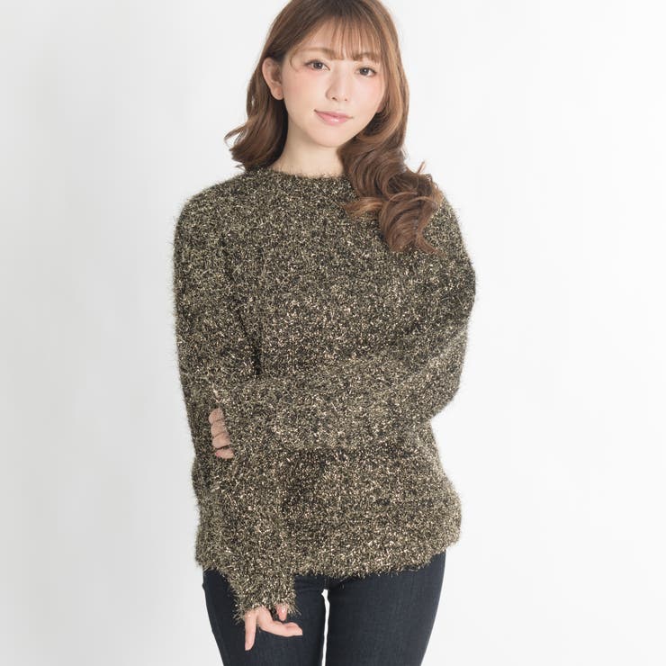 WC】ラメニット[品番：WG010025338]｜WEGO【WOMEN】（ウィゴー）の