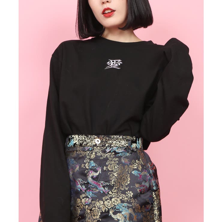 Wc 日本語刺繍ロンt 品番 Wg Wego Women ウィゴー のレディースファッション通販 Shoplist ショップリスト