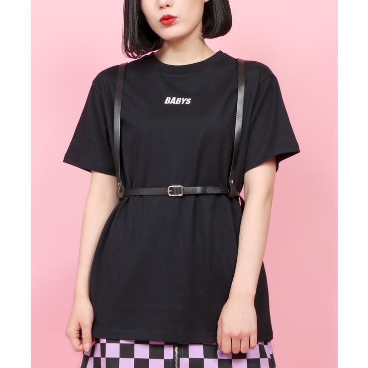 ブラック | 【WC】ハーネスツキTシャツ | WEGO【WOMEN】