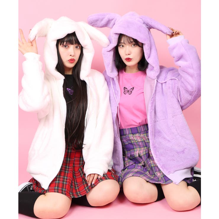 WC】ウサギFファーパーカー[品番：WG010068783]｜WEGO【WOMEN