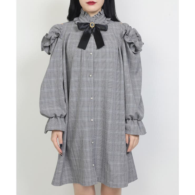 Wc カメオブローチフリルワンピース 品番 Wg Wego Women ウィゴー のレディースファッション通販 Shoplist ショップリスト