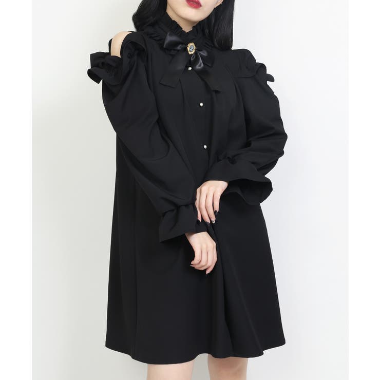 Wc カメオブローチフリルワンピース 品番 Wg Wego Women ウィゴー のレディースファッション通販 Shoplist ショップリスト