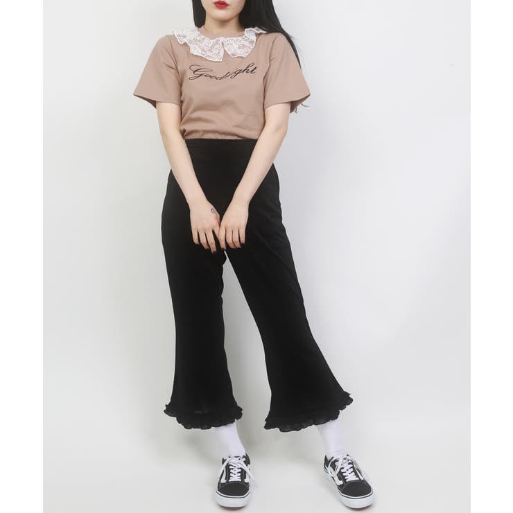 WC】メッセージチュール 襟Tシャツ[品番：WG010073495]｜WEGO【WOMEN】（ウィゴー）のレディースファッション通販｜SHOPLIST（ショップリスト）