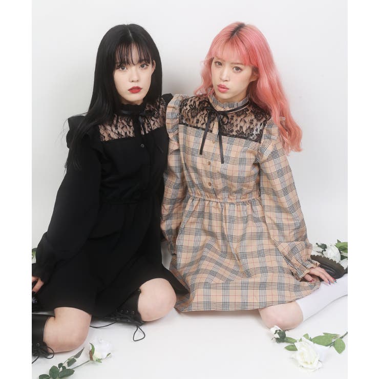 WC】レースドッキングワンピース[品番：WG010073342]｜WEGO【WOMEN