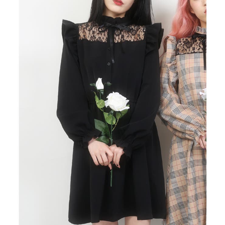 WC】レースドッキングワンピース[品番：WG010073342]｜WEGO【WOMEN