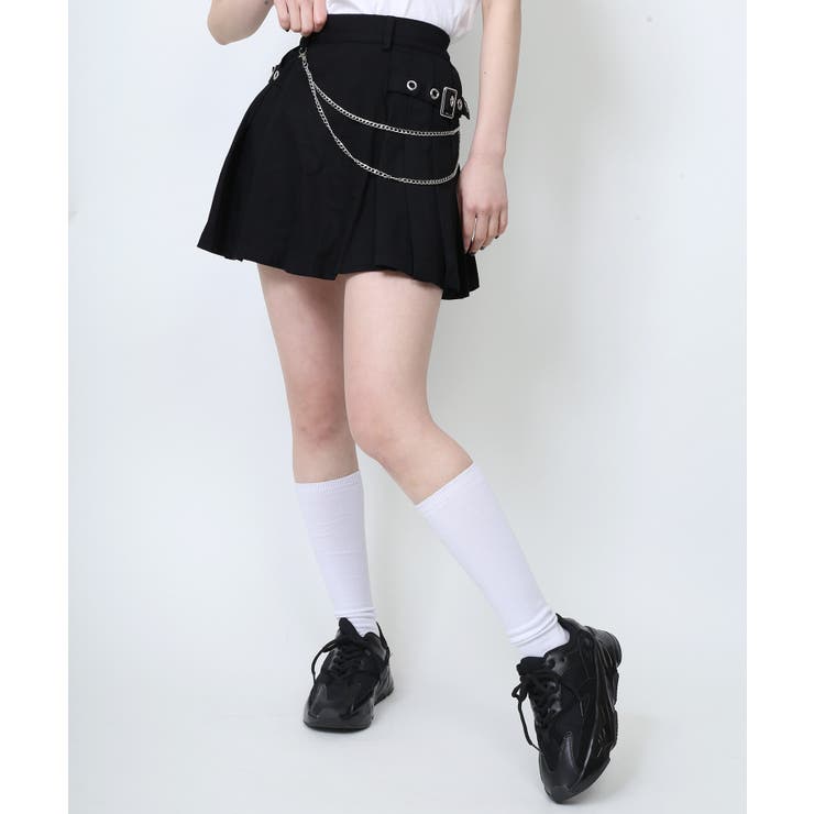 【VIP価格】BALENCIAGA チェーン付き プリーツスカート チェーンベルト付きプリーツスカート – BUNNY APARTMENT