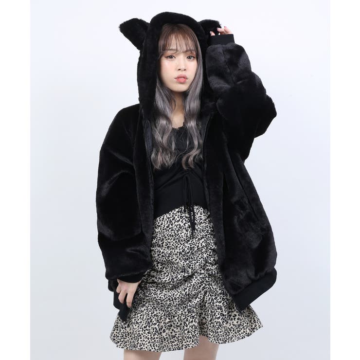 WC】ネコフェイクファーブルゾン[品番：WG010077017]｜WEGO【WOMEN