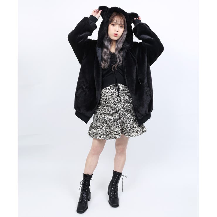 WC】ネコフェイクファーブルゾン[品番：WG010077017]｜WEGO