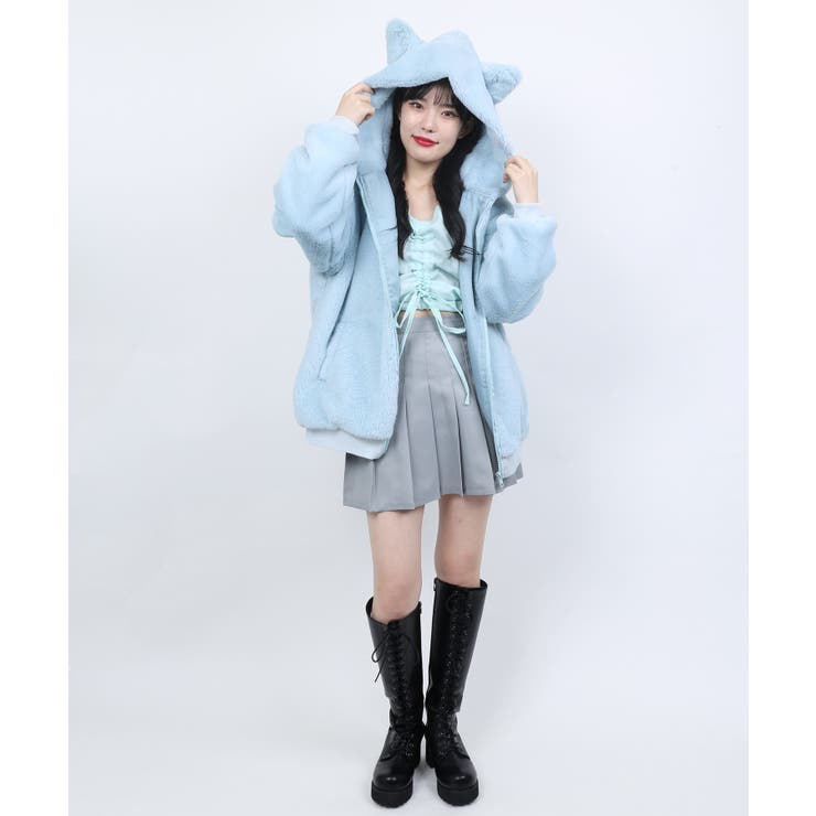 WC】ネコフェイクファーブルゾン[品番：WG010077017]｜WEGO【WOMEN