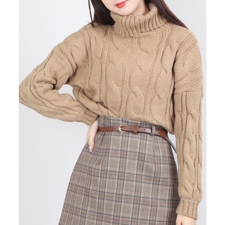 Wc ハイネックケーブルニット 品番 Wg Wego Women ウィゴー のレディースファッション通販 Shoplist ショップリスト