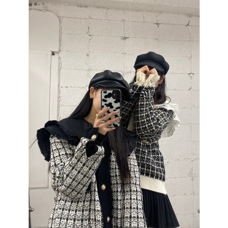 WC】ツイードニットカーデ[品番：WG010082240]｜WEGO【WOMEN