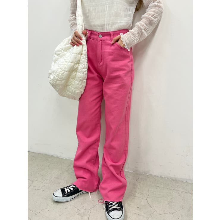 カラーデニムパンツ 韓国  韓国ファッション[品番：WG010082667]｜WEGO【WOMEN】（ウィゴー）のレディースファッション通販｜SHOPLIST（ショップリスト）