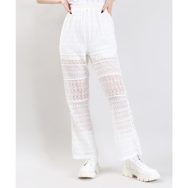 ホワイト | 【WC】レースパンツ | WEGO【WOMEN】