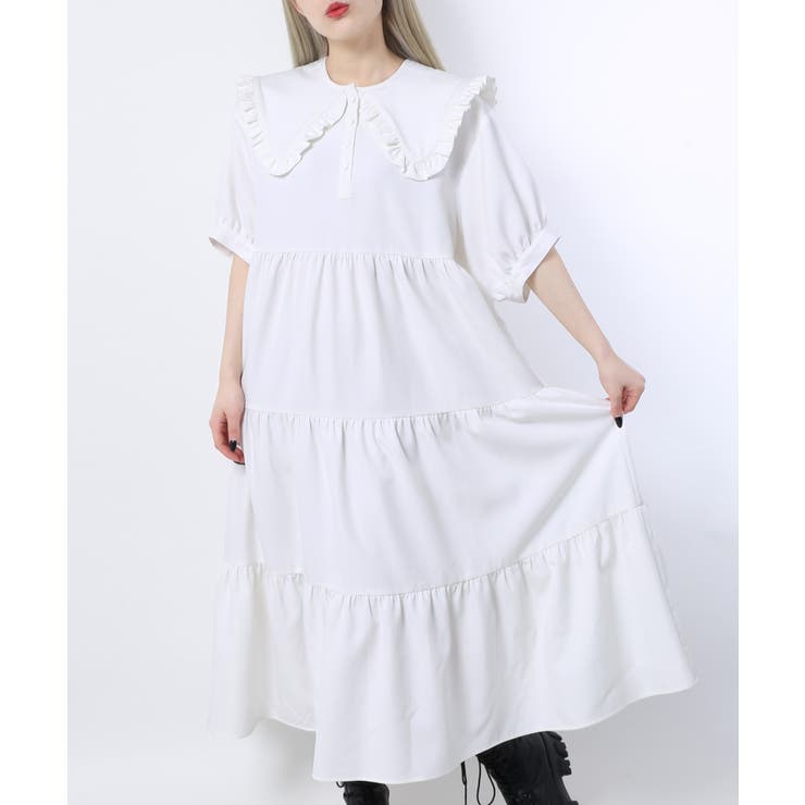 WC】半袖ティアードロングワンピース[品番：WG010078963]｜WEGO