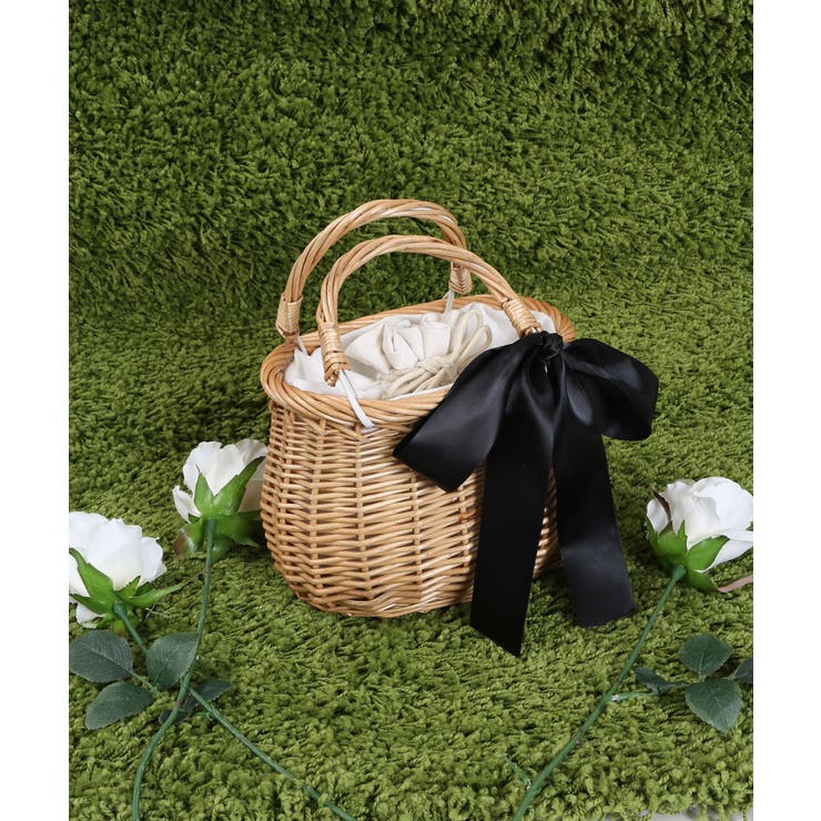 WC】リボン付きカゴバッグ[品番：WG010079206]｜WEGO【WOMEN