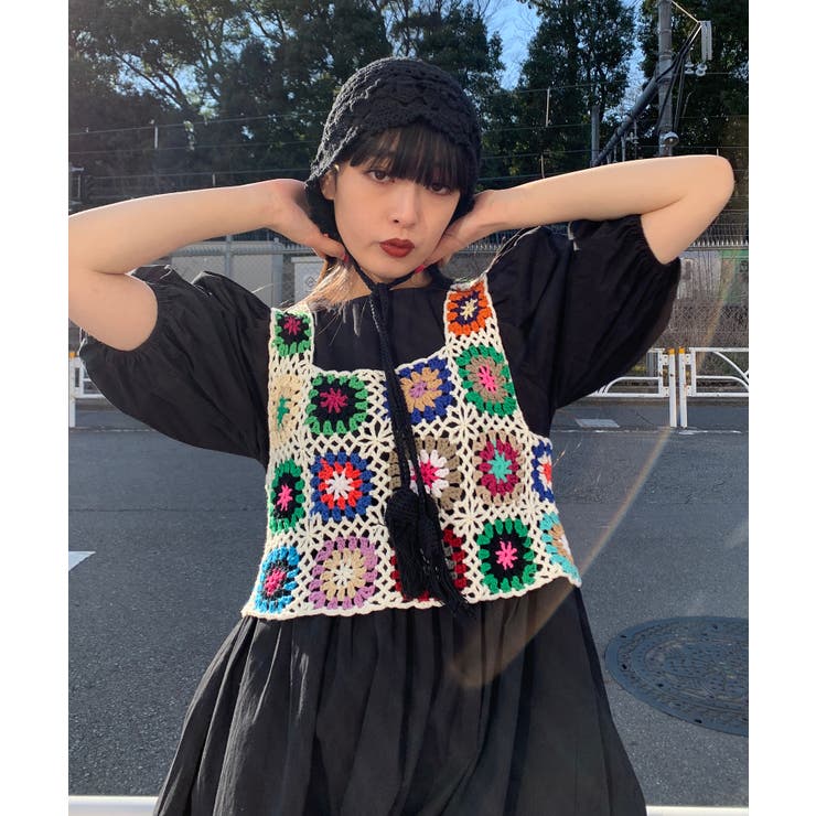 WC】クロシェニットベスト[品番：WG010081768]｜WEGO【WOMEN