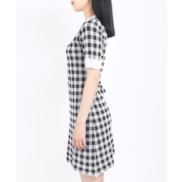 Wc ギンガムニット半袖ワンピース 品番 Wg Wego Women ウィゴー のレディースファッション通販 Shoplist ショップリスト