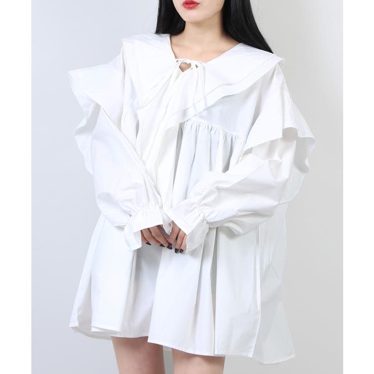 Wc リボンボリュームロングスリーブワンピース 品番 Wg Wego Women ウィゴー のレディースファッション通販 Shoplist ショップリスト