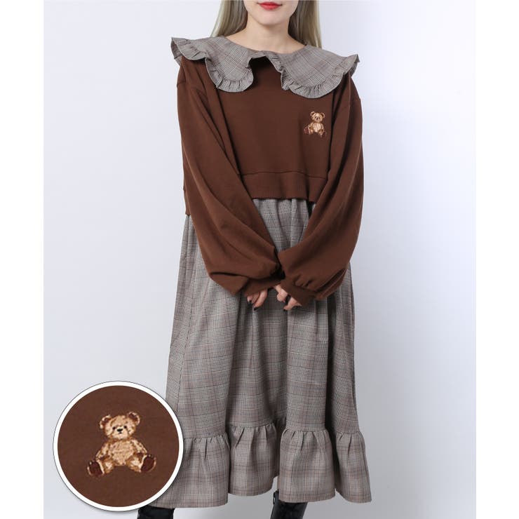 Wc クマドッキング裏毛ワンピース 品番 Wg Wego Women ウィゴー のレディースファッション通販 Shoplist ショップリスト