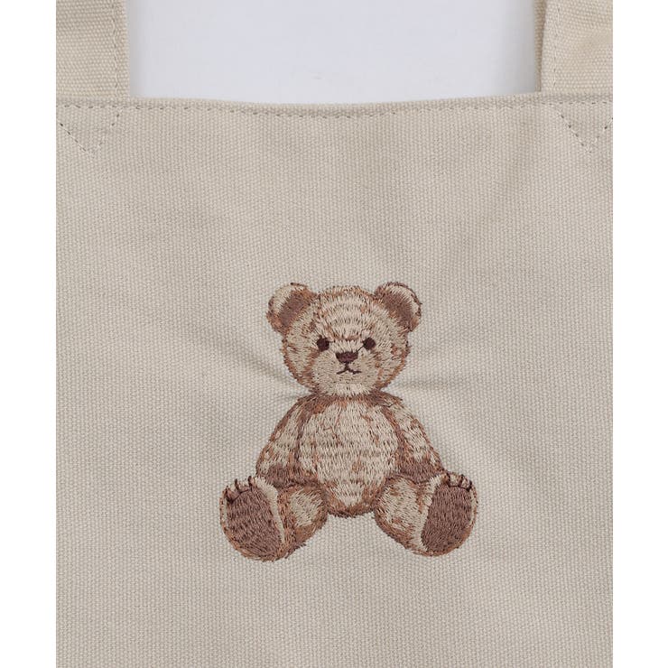 WC】クマ刺繍リボントート[品番：WG010079705]｜WEGO【WOMEN