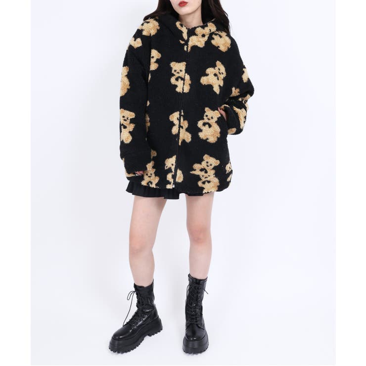 USA vintage くまさん柄 ボアブルゾン USA vintage くまさん柄 ボアブルゾン