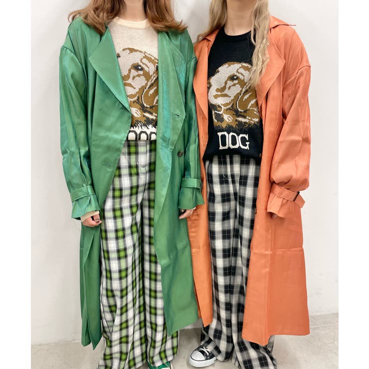 買取査定 Vennparm シャギーコート ライムグリーン 韓国ファッション