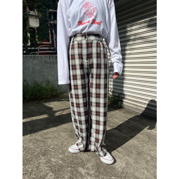 【秋 冬 先行予約】【WC】チェックワイドパンツ 韓国  韓国ファッション[品番：WG010085544]｜WEGO【WOMEN】（ウィゴー）のレディースファッション通販｜SHOPLIST（ショップリスト）