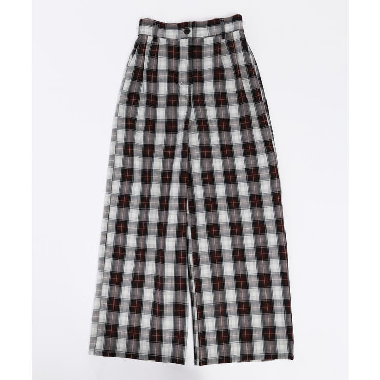 【秋 冬 先行予約】【WC】チェックワイドパンツ 韓国 韓国ファッション | WEGO【WOMEN】 | 詳細画像14 