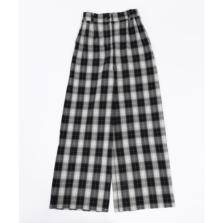 【秋 冬 先行予約】【WC】チェックワイドパンツ 韓国 韓国ファッション | WEGO【WOMEN】 | 詳細画像16 