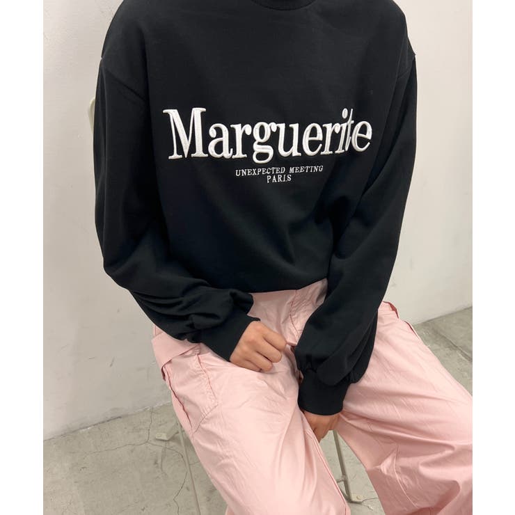 ブラック | 【WC】Margueriteスウェット 韓国 韓国ファッション | WEGO【WOMEN】