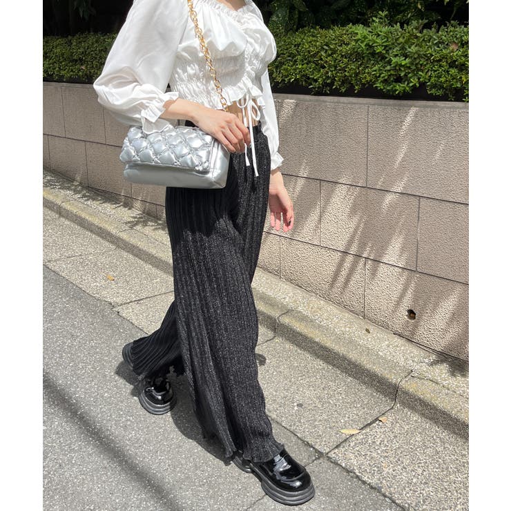 フェイクレザーポップコーンキルトバッグ 韓国 韓国ファッション | WEGO【WOMEN】 | 詳細画像23 