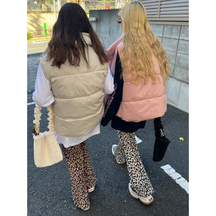 90s USA製 レオパード トライバル 百合 レーヨン フレアパンツ グランジ Fashion Letter パンツ レオパードワイドストレートプリーツ