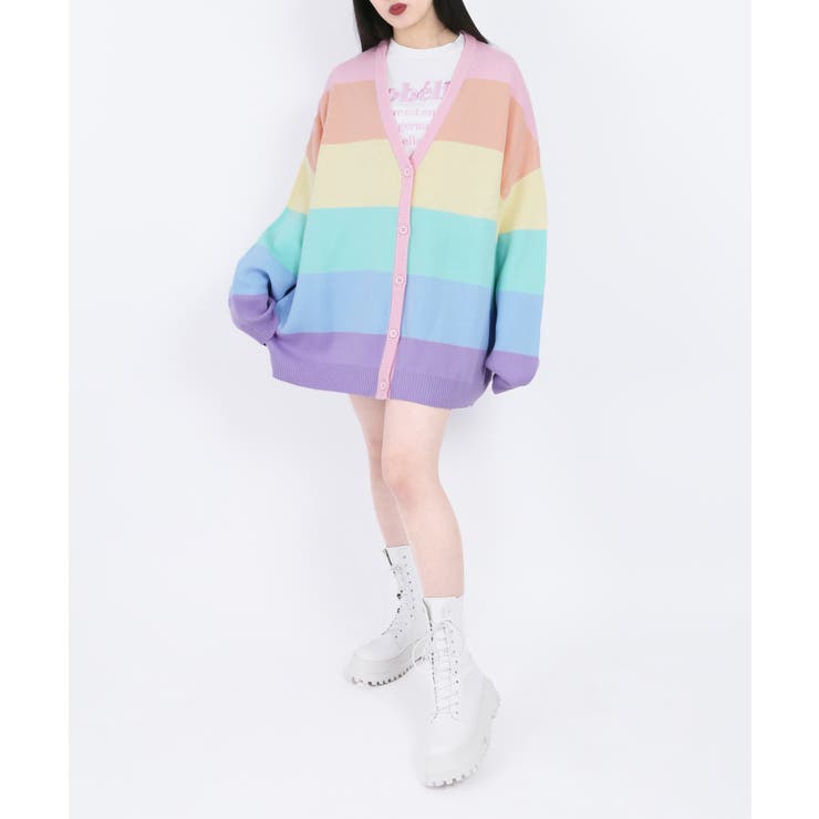 WC】レインボーニットカーデ[品番：WG010083617]｜WEGO【WOMEN
