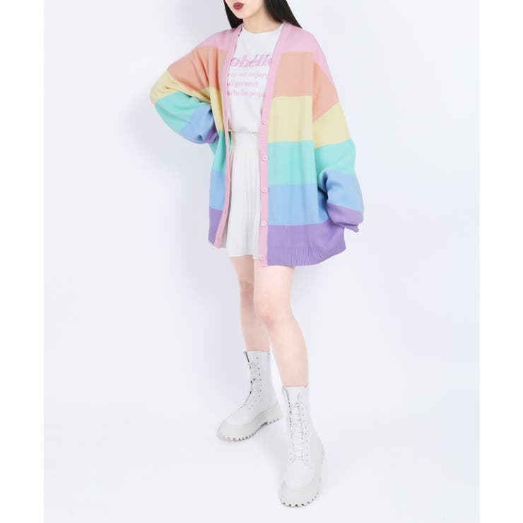 WC】レインボーニットカーデ[品番：WG010083617]｜WEGO【WOMEN