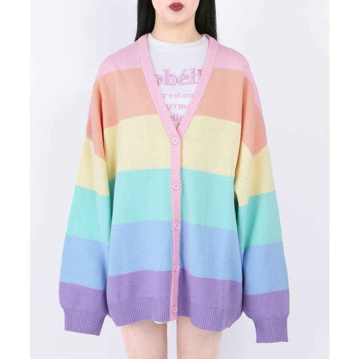 WC】レインボーニットカーデ[品番：WG010083617]｜WEGO【WOMEN