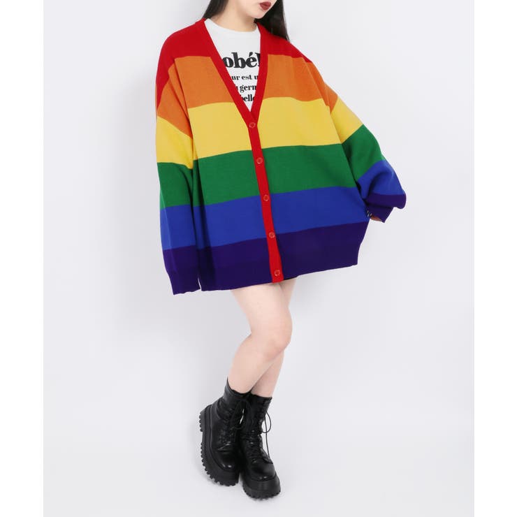 WC】レインボーニットカーデ[品番：WG010083617]｜WEGO【WOMEN