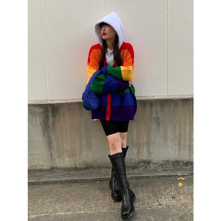 WC】レインボーニットカーデ[品番：WG010083617]｜WEGO【WOMEN