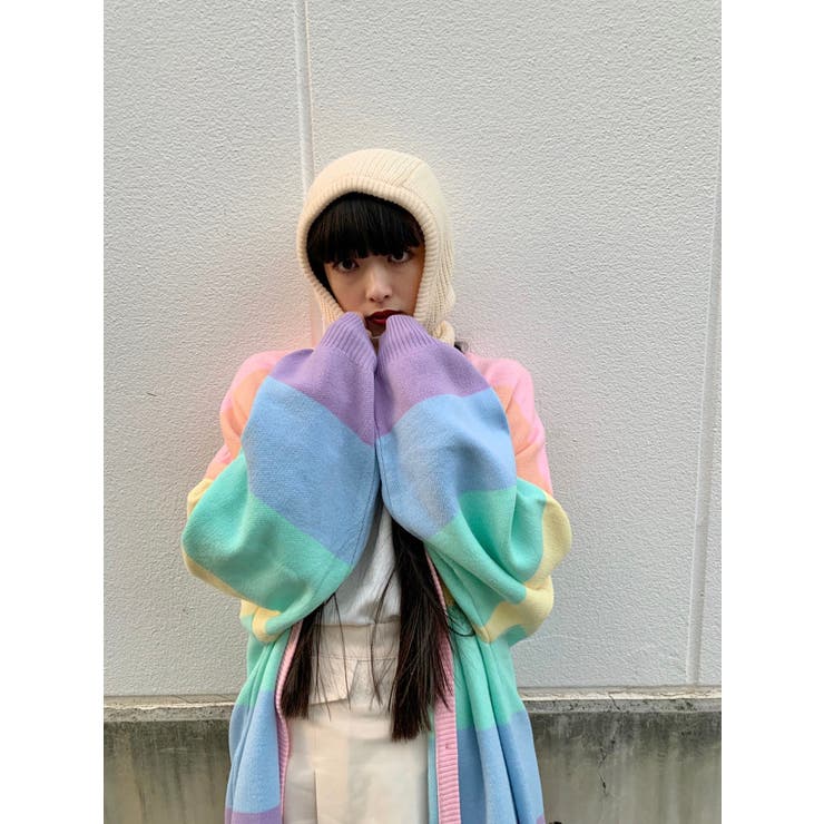 WC】レインボーニットカーデ[品番：WG010083617]｜WEGO【WOMEN