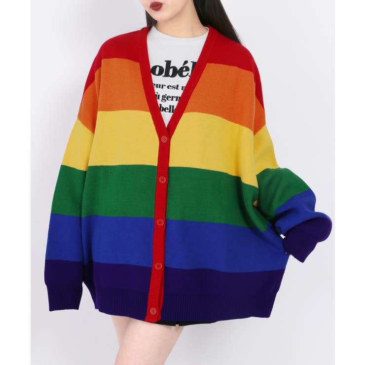 WC】レインボーニットカーデ[品番：WG010083617]｜WEGO【WOMEN