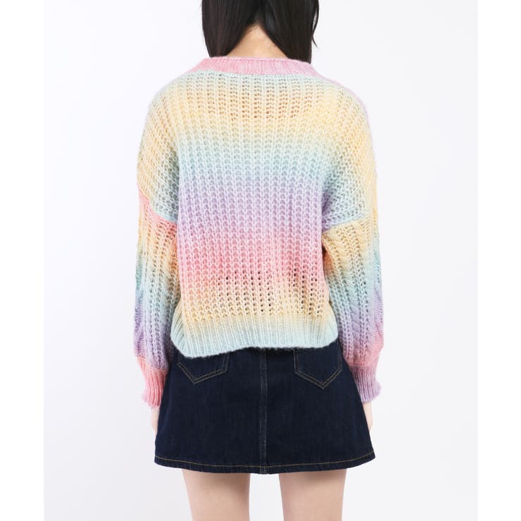 【WC】グラデーションニットカーデ | WEGO【WOMEN】 | 詳細画像7 