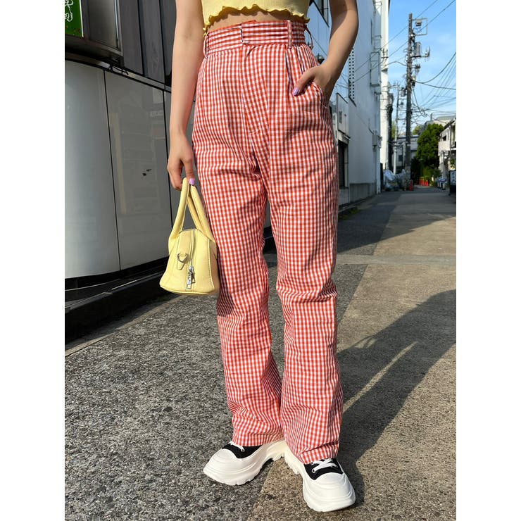 【WC】ギンガムチェックパンツ 韓国  韓国ファッション[品番：WG010084076]｜WEGO【WOMEN】（ウィゴー）のレディースファッション通販｜SHOPLIST（ショップリスト）