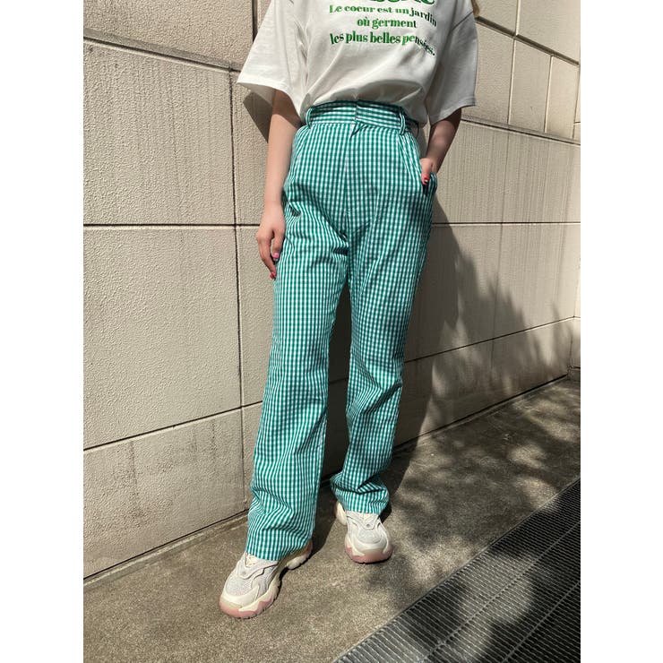 【WC】ギンガムチェックパンツ 韓国  韓国ファッション[品番：WG010084076]｜WEGO【WOMEN】（ウィゴー）のレディースファッション通販｜SHOPLIST（ショップリスト）