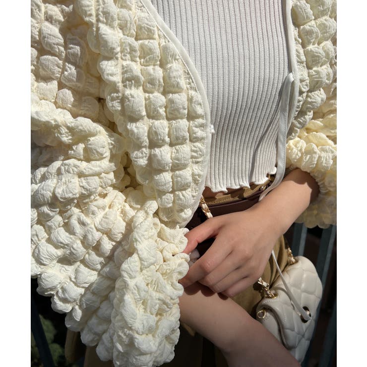 ぽこぽこショートカーディガン 韓国 韓国ファッション | WEGO【WOMEN】 | 詳細画像16 