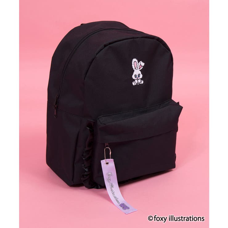 新品♥FOXEY かごバッグ ブラック　黒　リュック　フォクシー　ロゴあり WC】【foxy illustrations WC】リュック[品番：WG010072567]｜WEGO