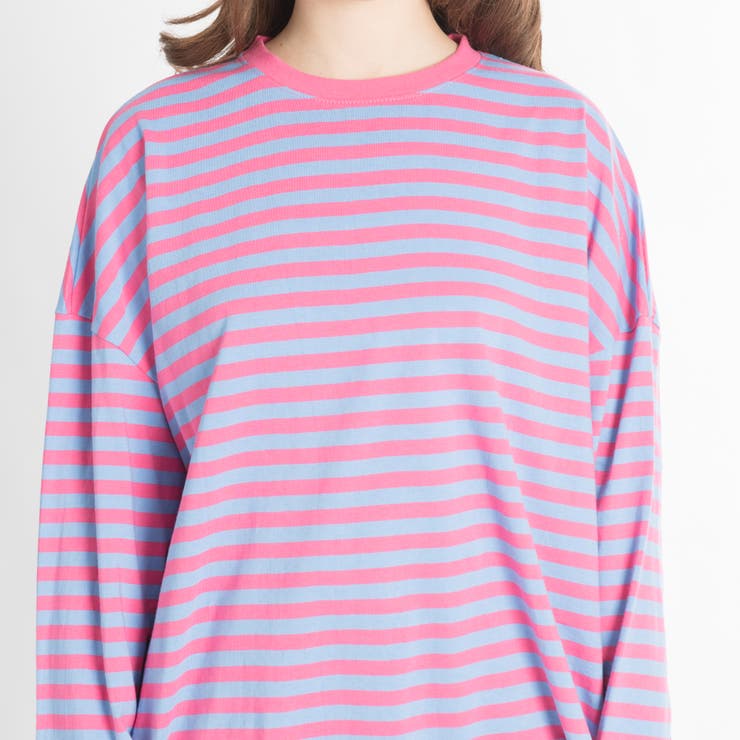 00's unknown ピンク ボーダー ロンt cityboy アーカイブ WC】ボーダーロンT[品番：WG010025879]｜WEGO【WOMEN】（ウィゴー）の