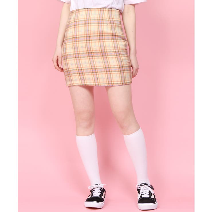 Wc カラーチェックミニスカート 品番 Wg Wego Women ウィゴー のレディースファッション通販 毎日送料無料 Shoplist ショップリスト
