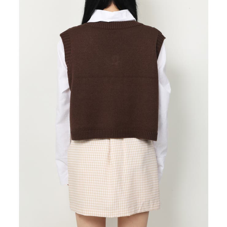 WC】ケーブルニットベスト[品番：WG010076719]｜WEGO【WOMEN  