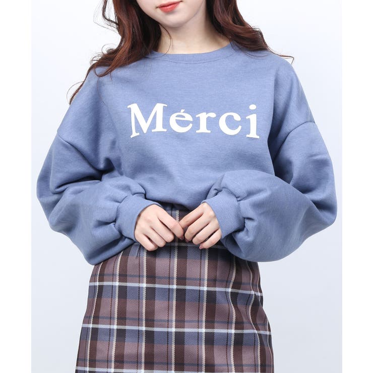 WC】裏起毛Merciスウェット[品番：WG010077720]｜WEGO【WOMEN