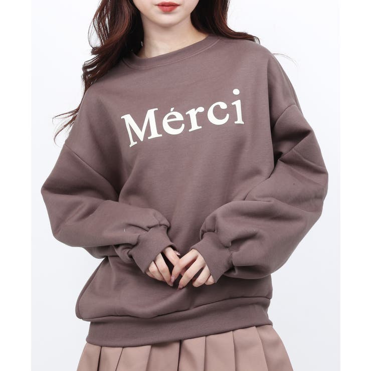 WC】裏起毛Merciスウェット[品番：WG010077720]｜WEGO【WOMEN